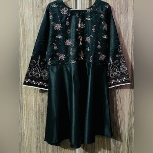 Black Embroidered Dress
